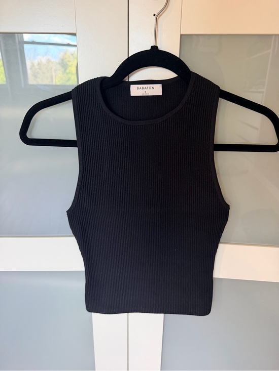 Aritzia Tops - Aritzia Black Sleeveless Ribbed Top